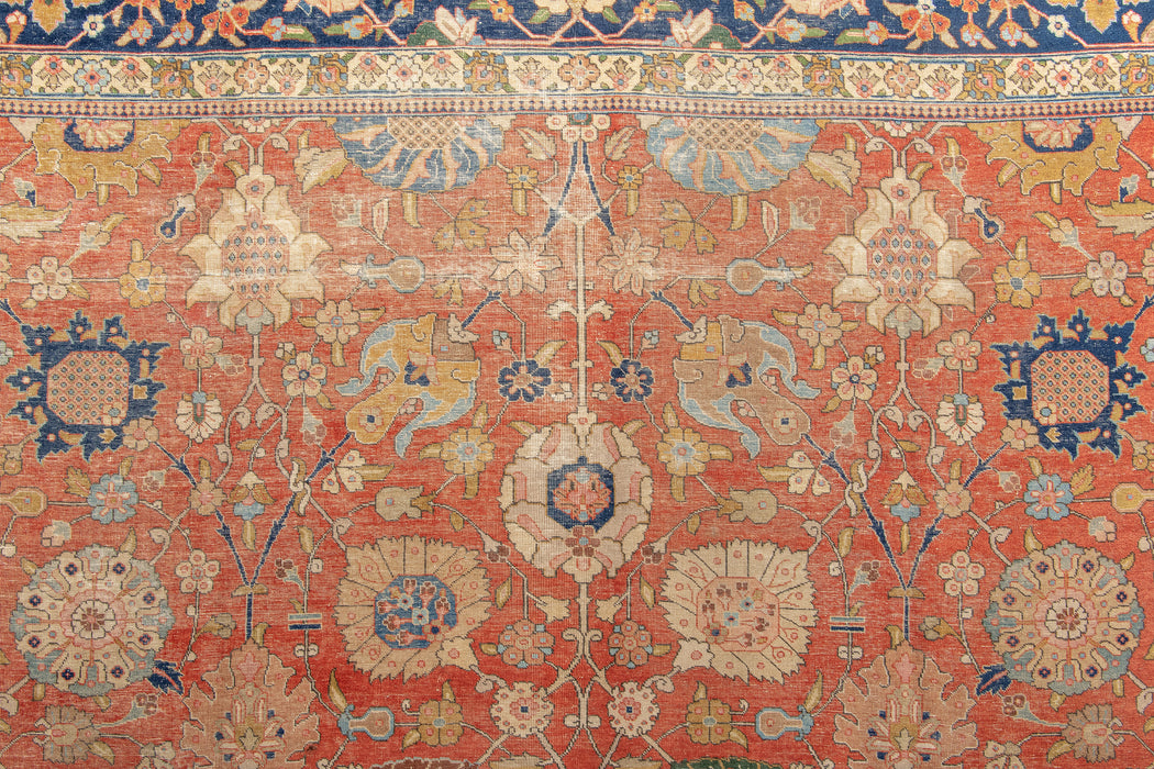 TABRIZ RUG, NORTH WEST PERSIA, 11'1" X 14'6"