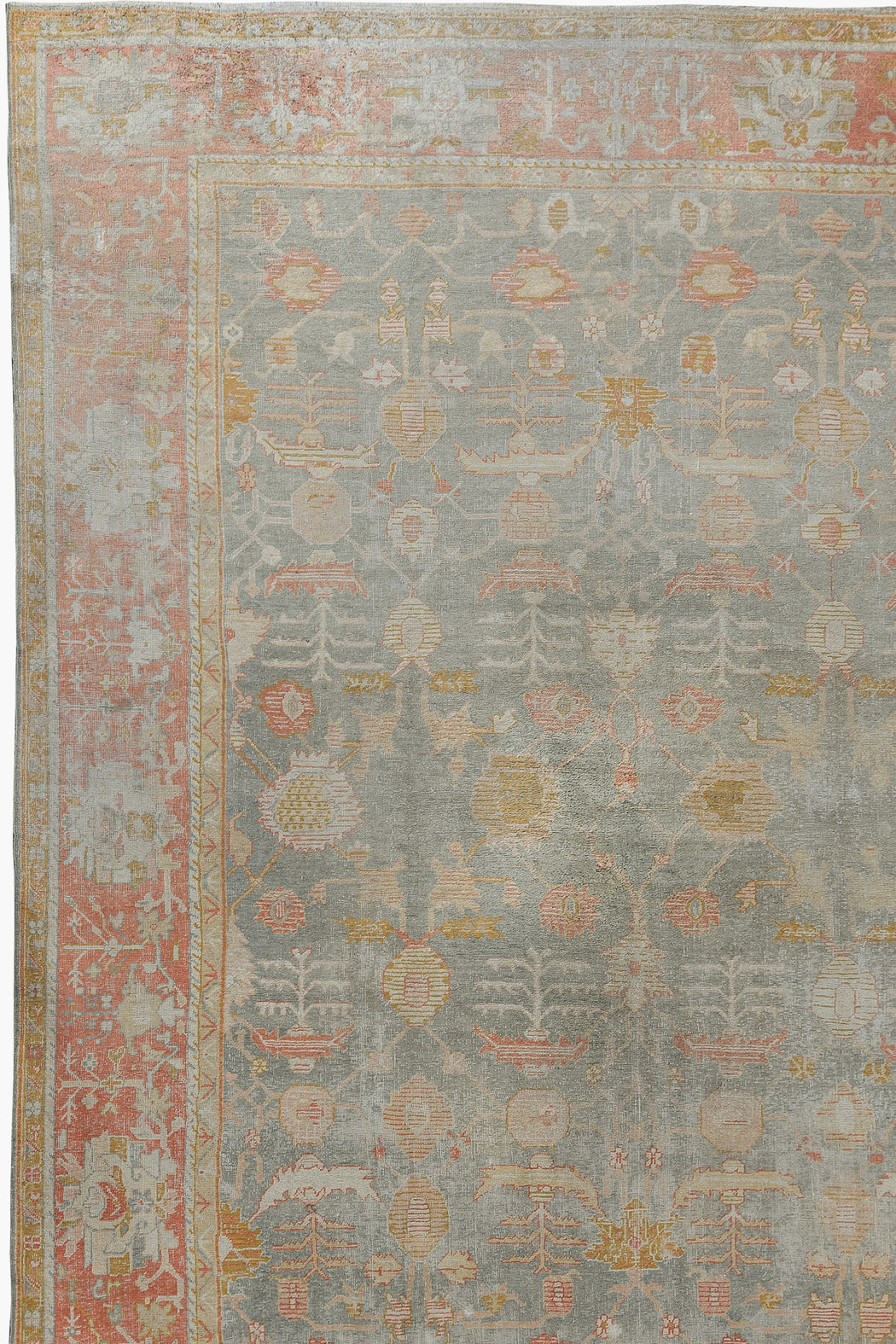 OUSHAK RUG, WEST ANATOLIA, 13'1" X 19"