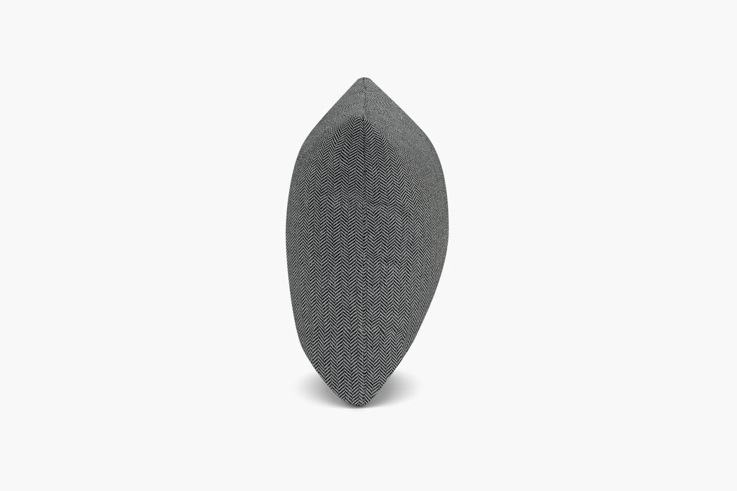 Indoor / Outdoor Herringbone Pillow Cover - Carbon