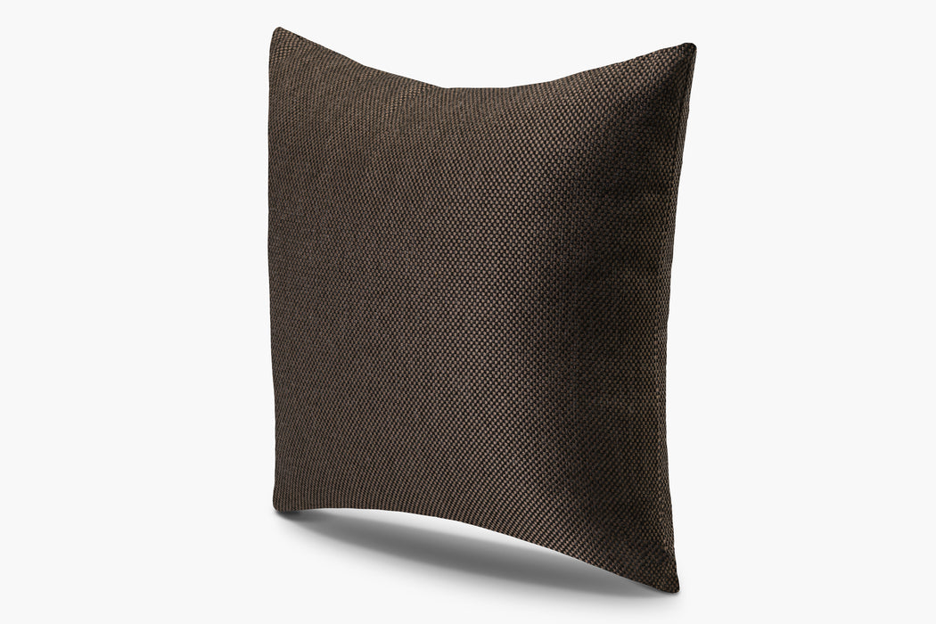 Indoor / Outdoor Basketweave Pillow Cover - Chocolate