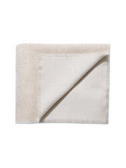 Double Sided Cashmere Throw - Oatmeal / Ivory