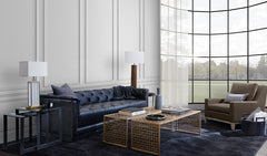 Lennox Woven Brass Coffee Table