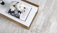 Hawthorn Brass Scribed Coffee Table