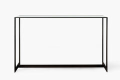 Hawthorn Clear Glass Console Table