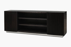 Pierre Fluted Open Media Cabinet