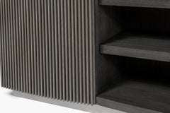 Pierre Fluted Open Media Cabinet