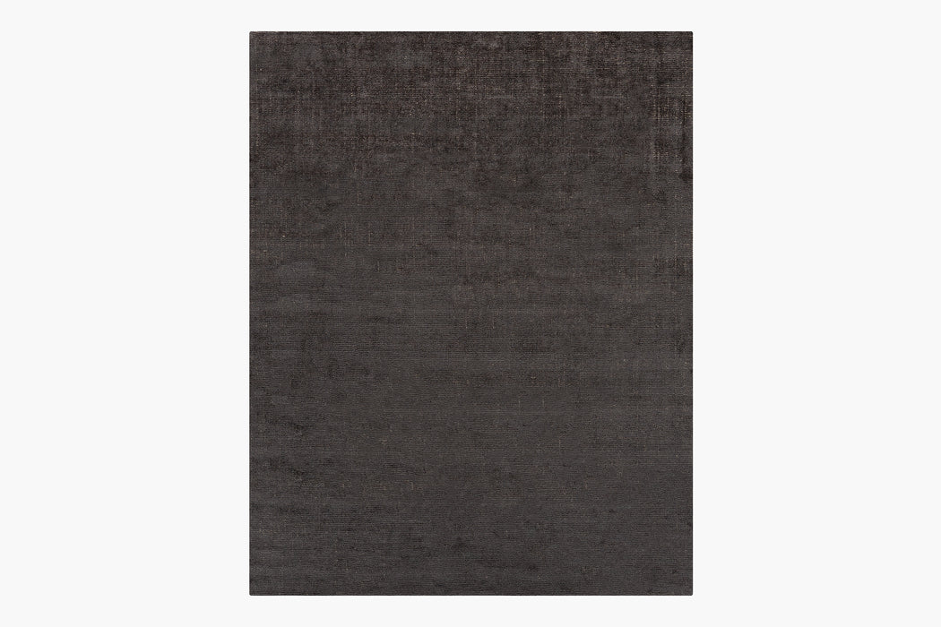 Distressed Wool Rug – Charcoal
