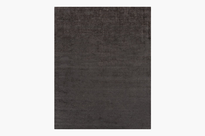 Distressed Wool Rug – Charcoal