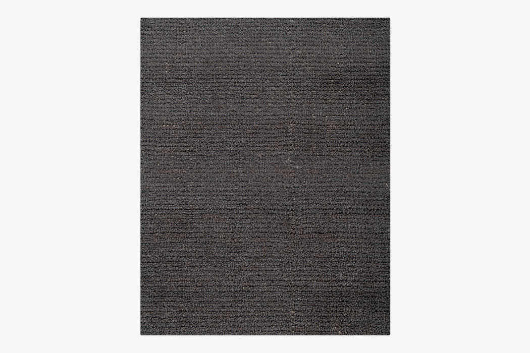 Distressed Wool Rug – Charcoal