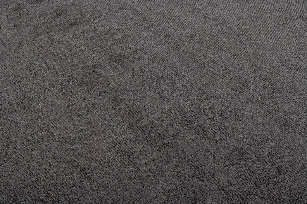 Distressed Wool Rug – Charcoal