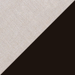 Heavy Linen Sand | Chocolate Lacquer