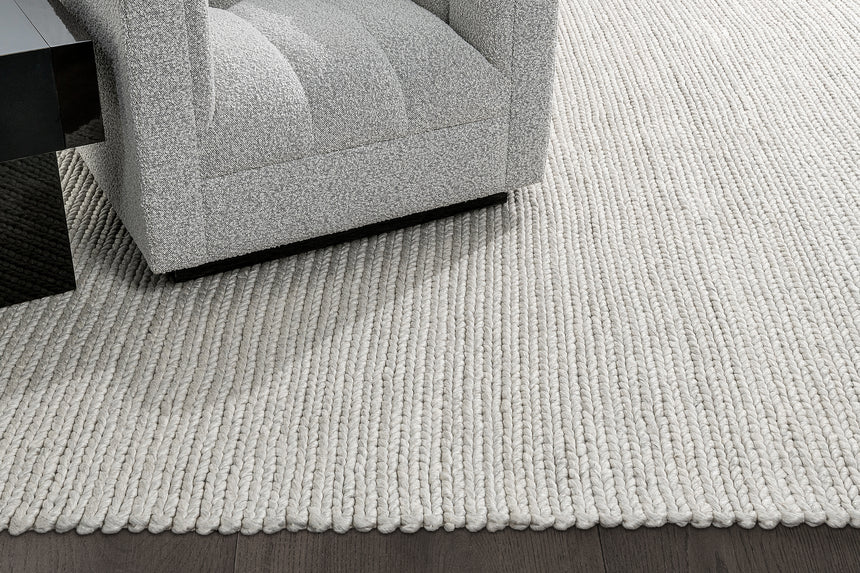 Chunky Textured Rug – Cream