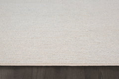Braided Wool Rug – Cream