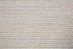 Braided Wool Rug – Cream