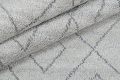 Performance Double Diamond Moroccan Rug – Silver / Fog