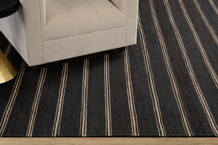 Lenia Rug – Black / Natural