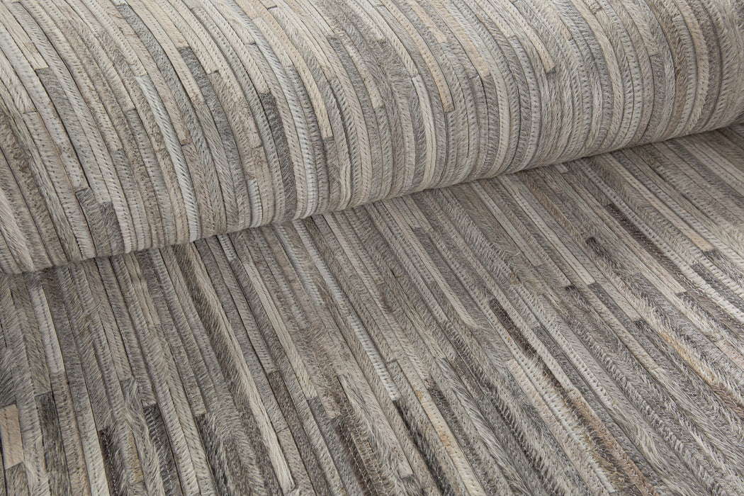 Ombre Hide Rug – Steel