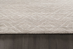 Double Diamond Moroccan Rug – Taupe