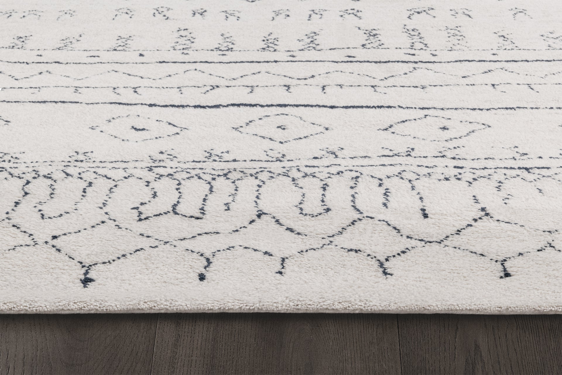 Cali Moroccan Rug – Sand / Indigo