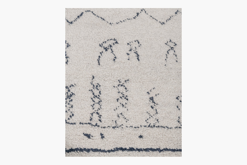 Cali Moroccan Rug – Sand / Indigo