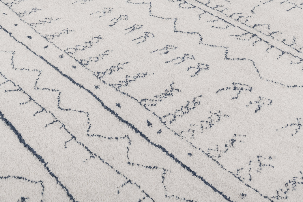 Cali Moroccan Rug – Sand / Indigo