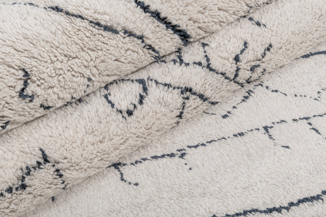 Cali Moroccan Rug – Sand / Indigo