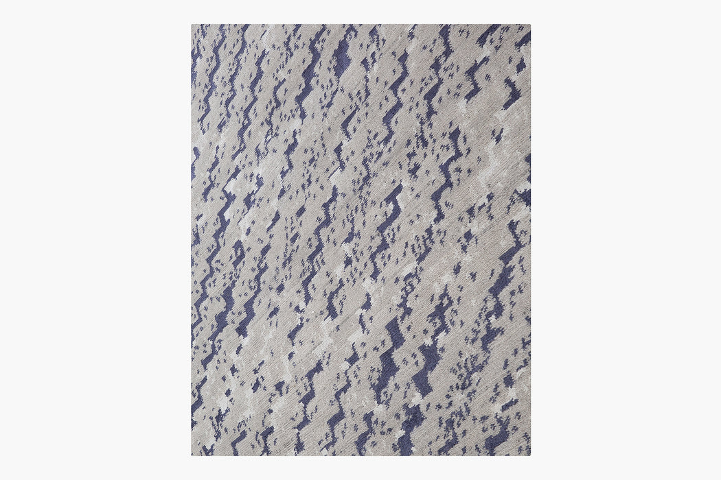 Zalah Rug – Silver / Navy