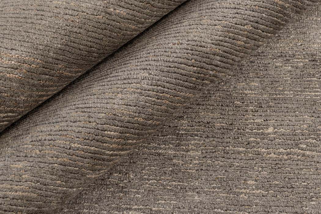Ribbed Flax and Nettle Rug – Truffle
