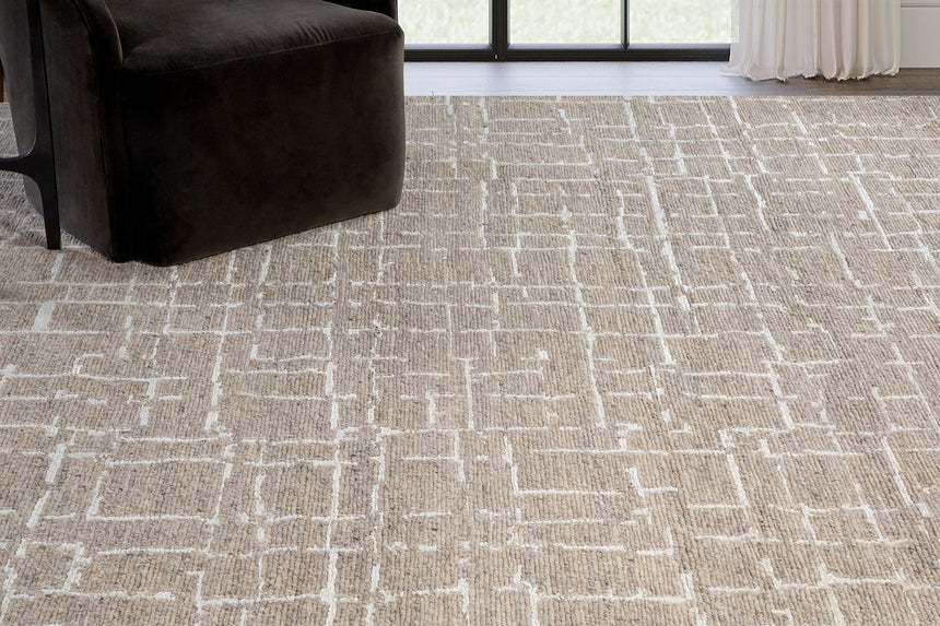 Quadro Rug – Burlap / Chalk