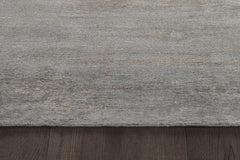 Ribbed Silk and Nettle Rug – Wolf