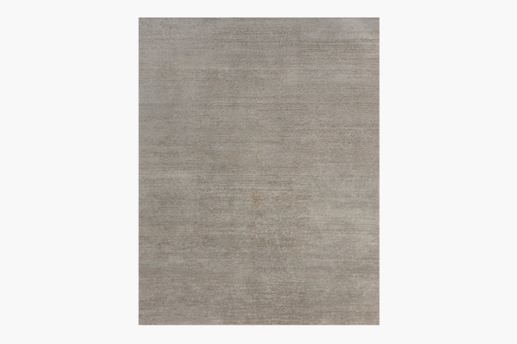 Ribbed Silk and Nettle Rug – Wolf