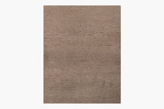 Ribbed Silk and Nettle Rug – Truffle