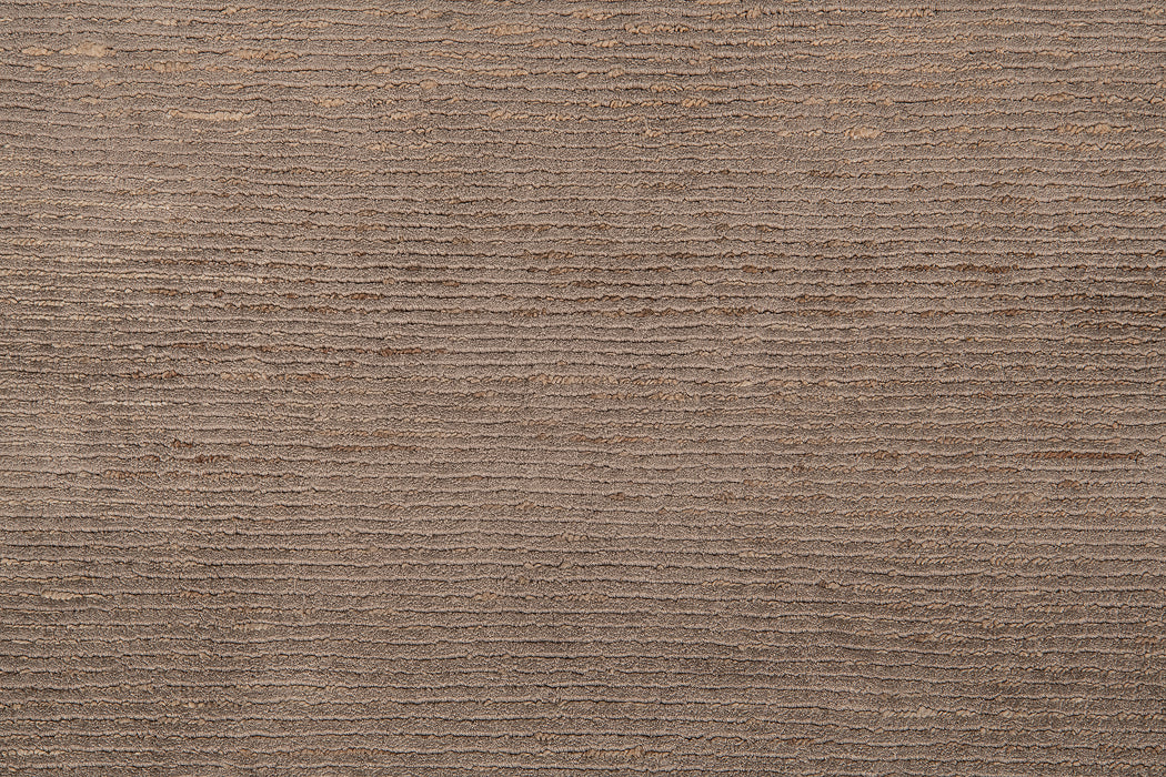 Ribbed Silk and Nettle Rug – Truffle