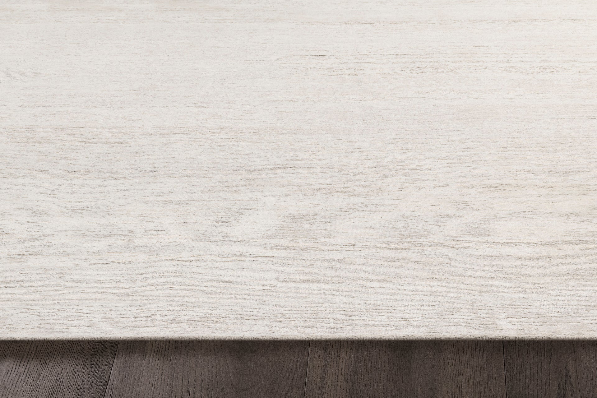 Ribbed Silk and Nettle Rug – Solid Sand