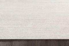Ribbed Silk and Nettle Rug – Solid Sand