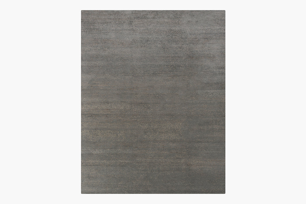 Ribbed Silk and Nettle Rug – Lead