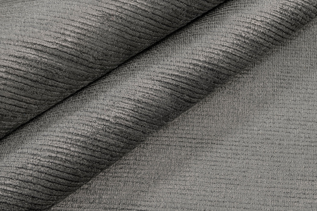 Ribbed Silk and Nettle Rug – Lead