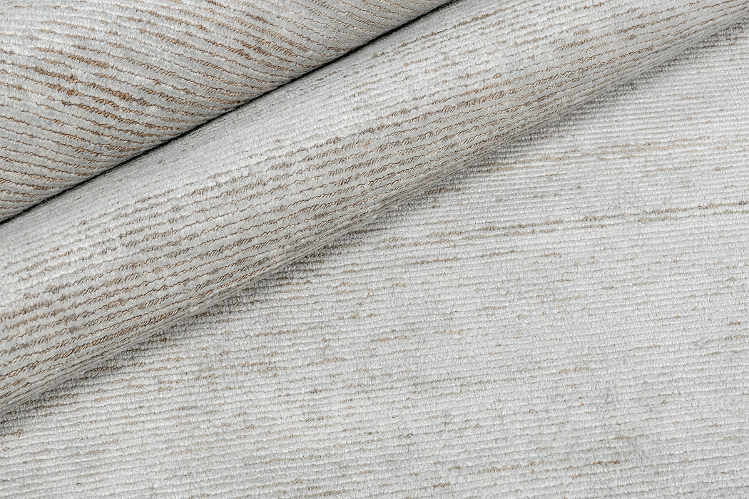 Ribbed Flax and Nettle Rug – Heather