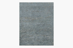Ribbed Flax and Nettle Rug – Lead