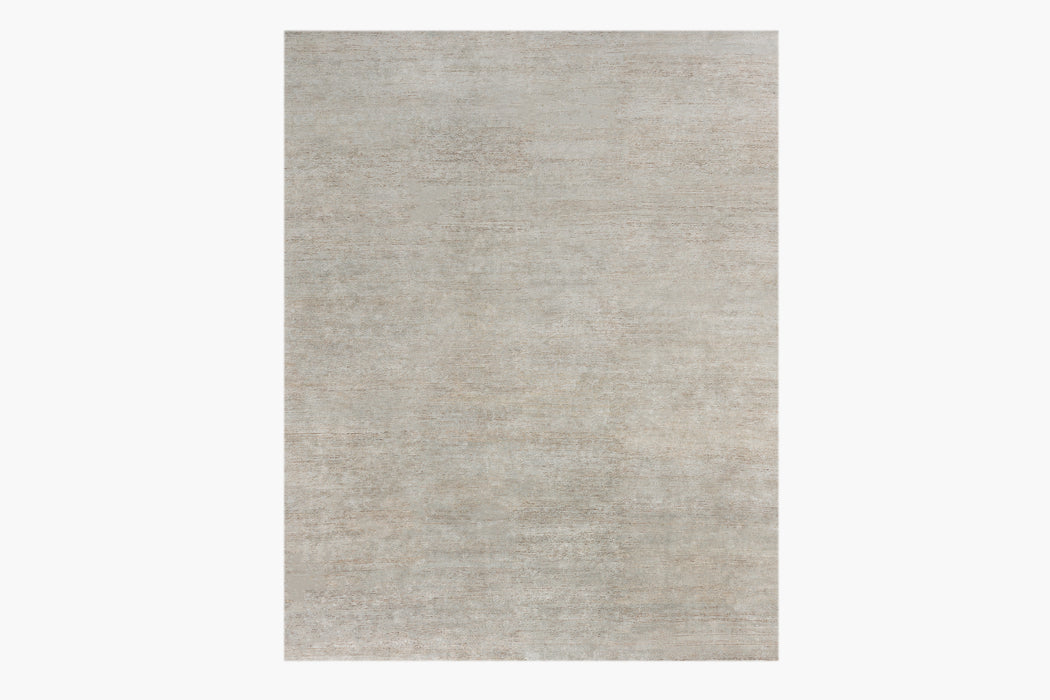 Ribbed Flax and Nettle Rug – Wolf