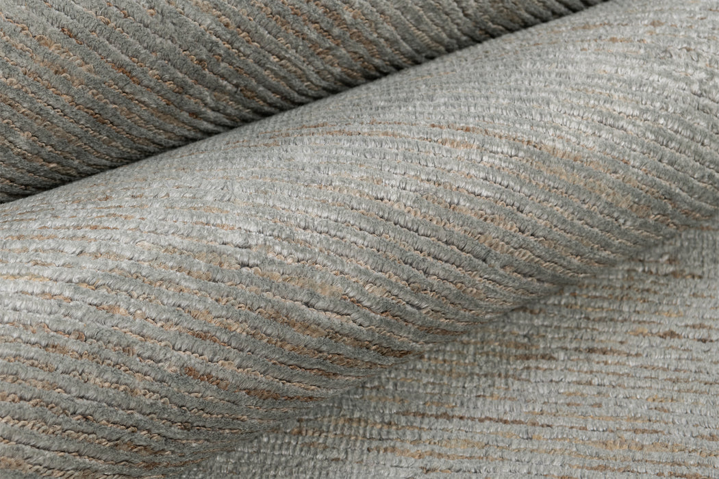 Ribbed Flax and Nettle Rug – Wolf