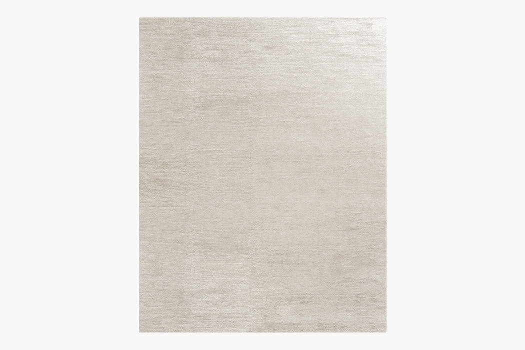 High Pile Silk Rug – Bone