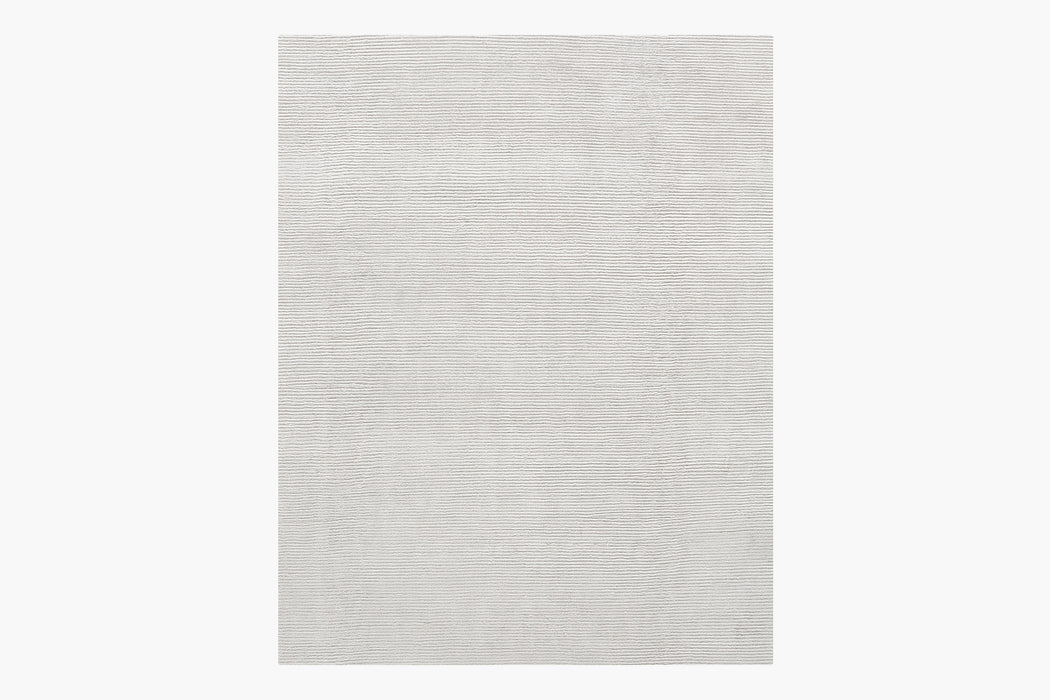 Ribbed Silk Rug – Bone