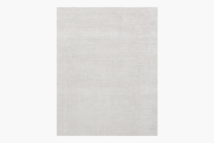 Ribbed Silk Rug – Bone