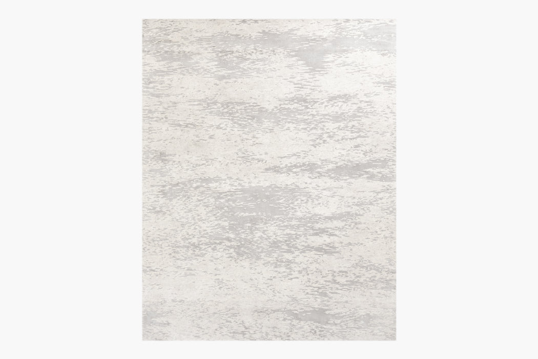 Sienna Silk and Wool Rug – Silver