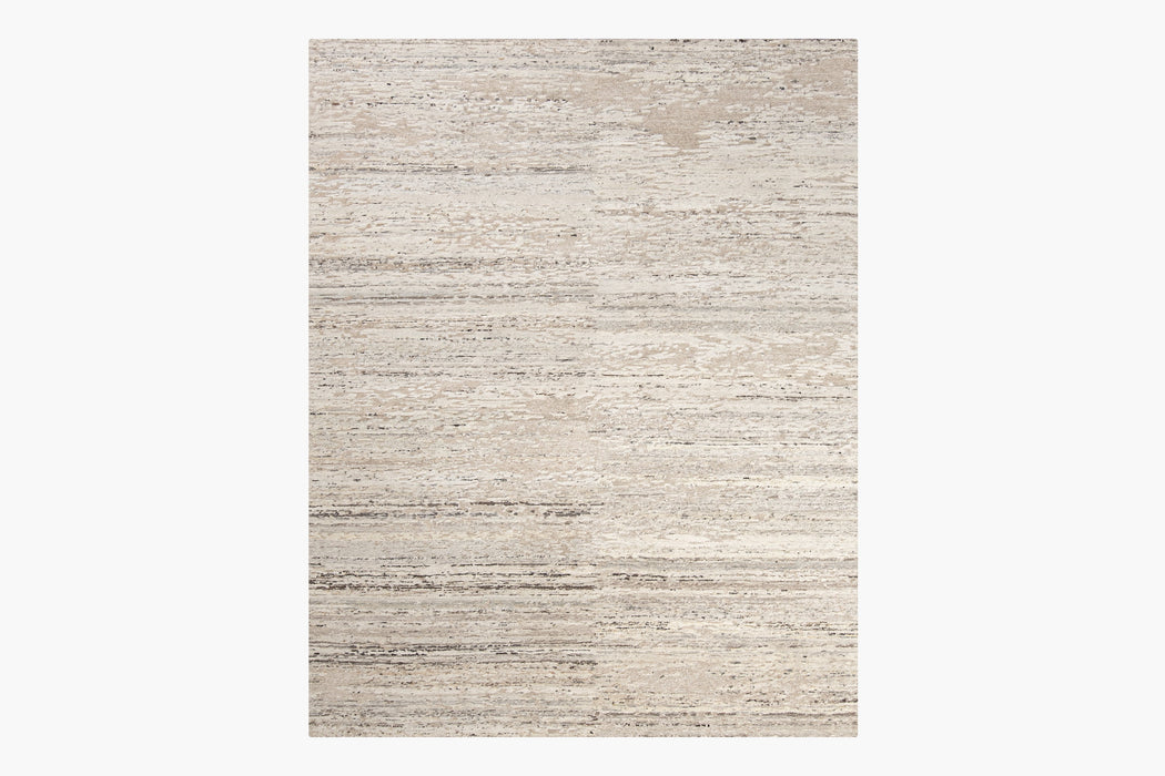 Sienna Silk, Wool and Nettle Rug – Stone / Sand
