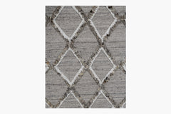 Rombo Rug – Grey / Ivory