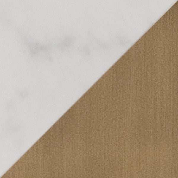 White Marble | Brass