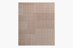 Variegated Grid Rug – Oatmeal / Claret