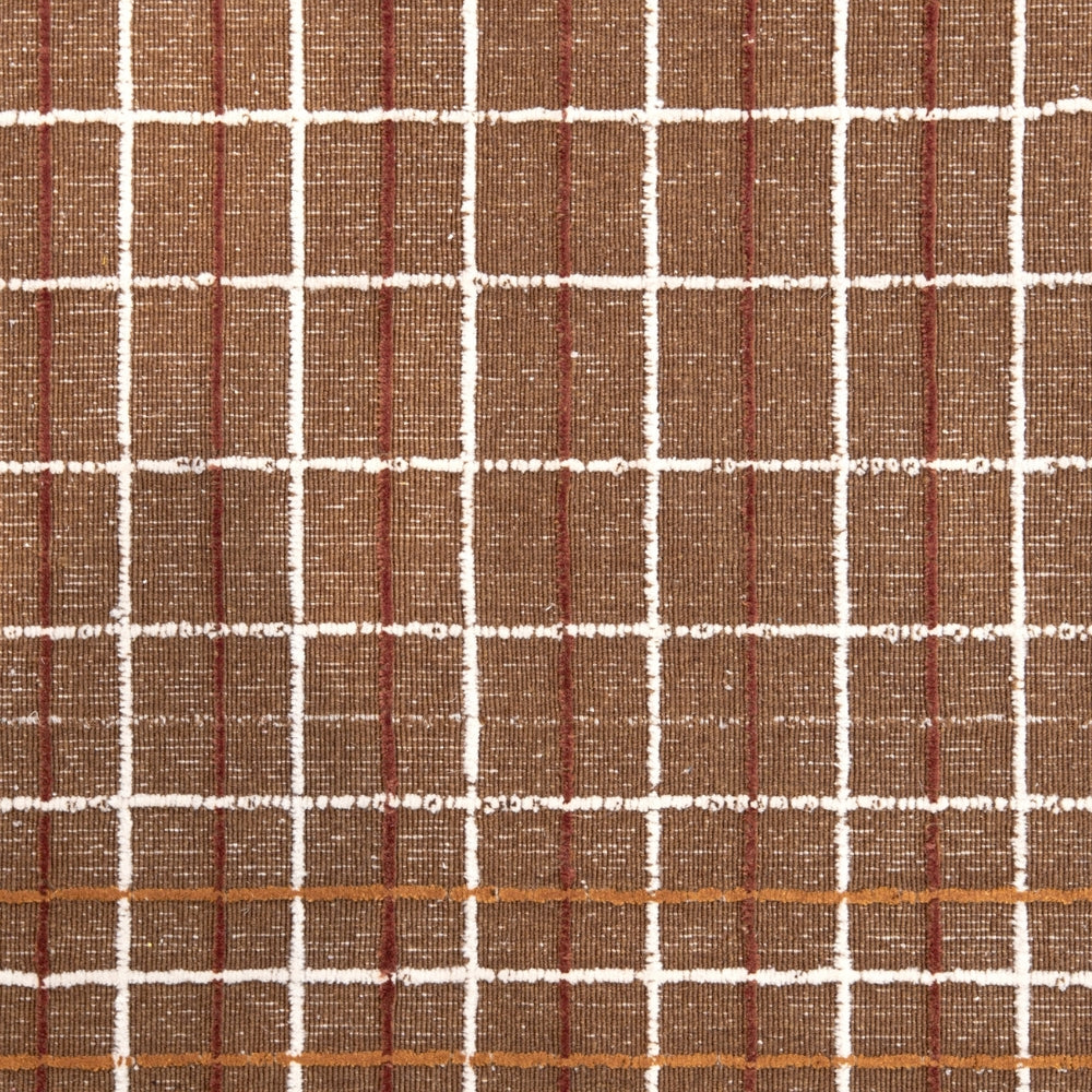 Variegated Grid Rug – Mustard / Amber